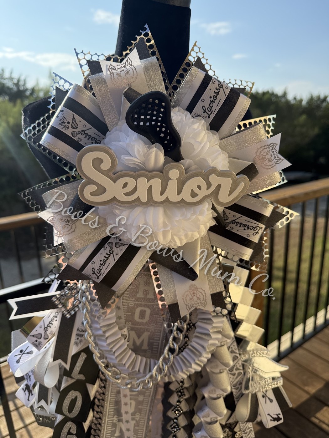 Custom homecoming garter
